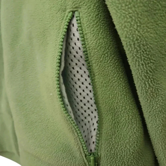 Old Navy Perfect Fit Lime Green Earthy Womens Fleece Sz Med - Picture 4 of 7